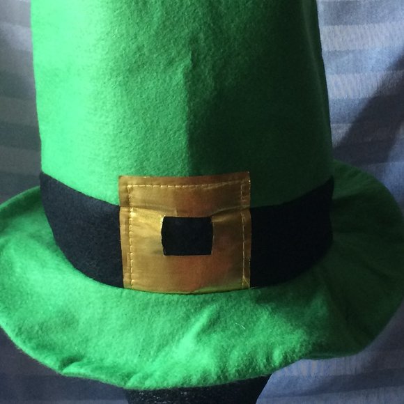 St Patricks Day Tall Stovepipe Lucky Hat - Picture 5 of 5